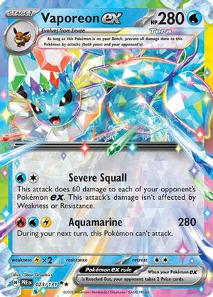 Vaporeon ex - 023/131 - SV Prismatic Evolutions Holofoil - Poke-Collect