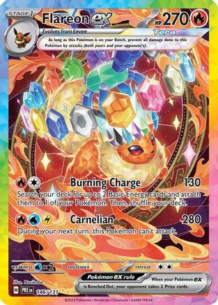 Flareon ex - 146/131 146 - SV Prismatic Evolutions Holofoil - Poke-Collect