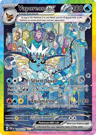 Vaporeon ex 149/131 - SV Prismatic Evolutions Holofoil - Poke-Collect