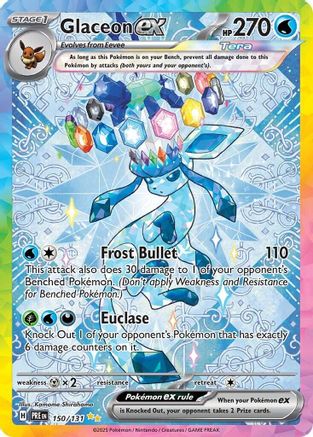 Glaceon ex - 150/131 150 - SV Prismatic Evolutions Holofoil - Poke-Collect