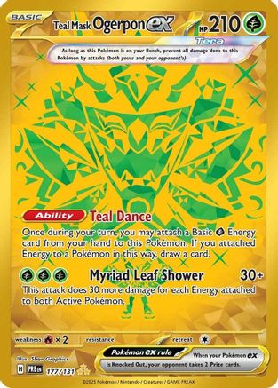 Teal Mask Ogerpon ex 177/131 - SV Prismatic Evolutions Holofoil - Poke-Collect