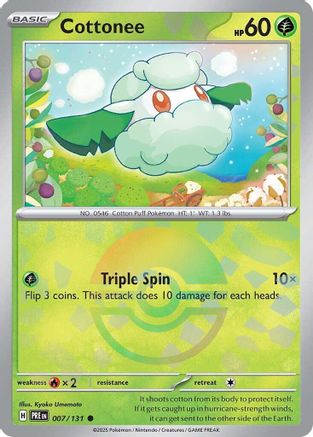 Cottonee (Poke Ball Pattern) 7 - SV Prismatic Evolutions Holofoil - Poke-Collect