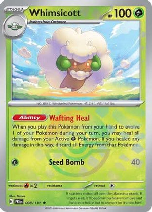 Whimsicott (Poke Ball Pattern) - SV Prismatic Evolutions Holofoil