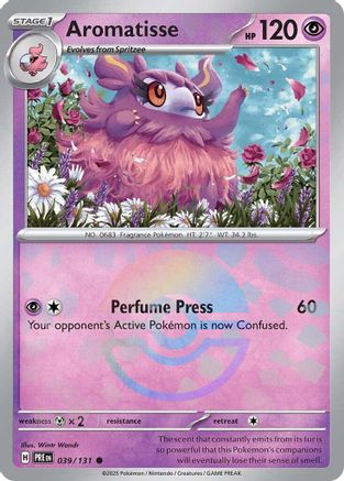 Aromatisse (Poke Ball Pattern) 39 - SV Prismatic Evolutions Holofoil - Poke-Collect