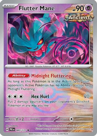 Flutter Mane (Poke Ball Pattern) 43 - SV Prismatic Evolutions Holofoil - Poke-Collect
