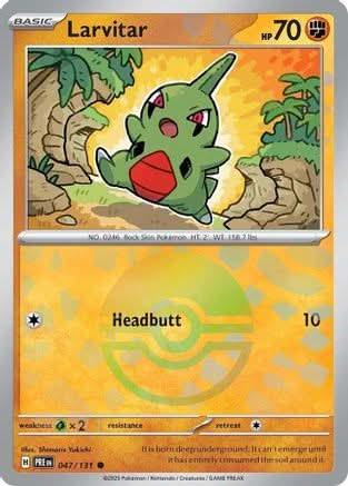 Larvitar (Poke Ball Pattern) - SV Prismatic Evolutions Holofoil