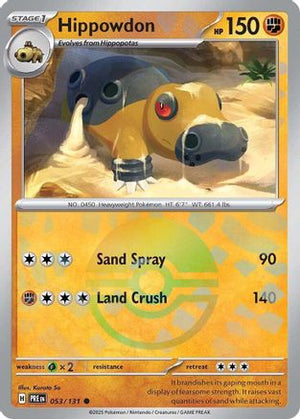Hippowdon (Poke Ball Pattern) 53 - SV Prismatic Evolutions Holofoil - Poke-Collect