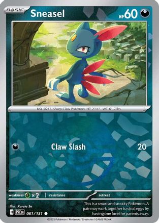 Sneasel (Poke Ball Pattern) - SV Prismatic Evolutions Holofoil - Poke-Collect