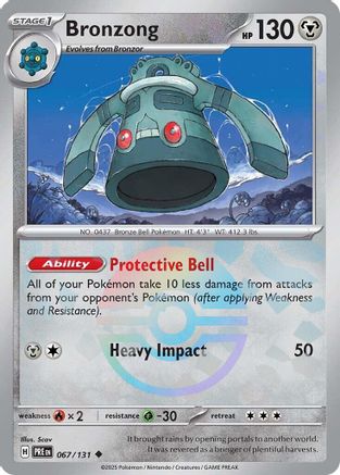 Bronzong (Poke Ball Pattern) 67 - SV Prismatic Evolutions Holofoil - Poke-Collect