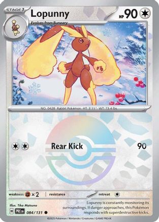Lopunny (Poke Ball Pattern) 84 - SV Prismatic Evolutions Holofoil - Poke-Collect