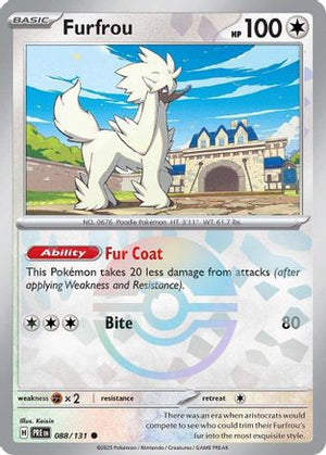 Furfrou (Poke Ball Pattern) 88 - SV Prismatic Evolutions Holofoil - Poke-Collect