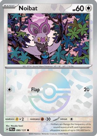 Noibat (Poke Ball Pattern) 90 - SV Prismatic Evolutions Holofoil - Poke-Collect