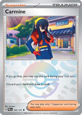 Carmine (Poke Ball Pattern) 103 - SV Prismatic Evolutions Holofoil - Poke-Collect