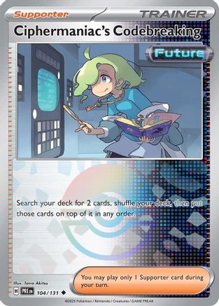 Ciphermaniac's Codebreaking (Poke Ball Pattern) 104 - SV Prismatic Evolutions Holofoil - Poke-Collect