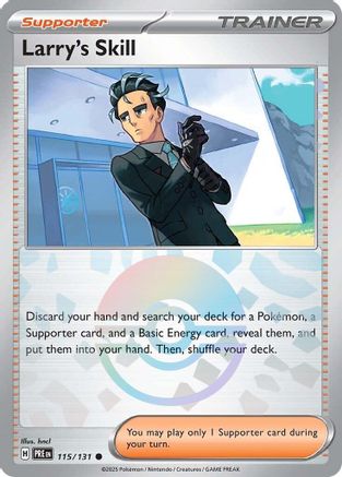 Larry's Skill - 115/131 (Poke Ball Pattern) 115 - SV Prismatic Evolutions Holofoil - Poke-Collect