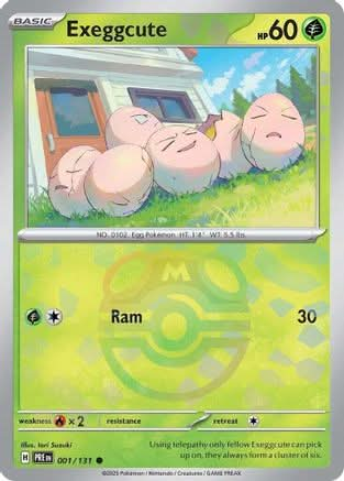 Exeggcute (Master Ball Pattern) - SV Prismatic Evolutions Holofoil