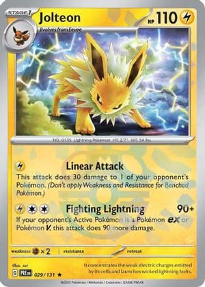 Jolteon (Master Ball Pattern) - SV Prismatic Evolutions Holofoil