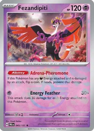 Fezandipiti (Master Ball Pattern) - SV Prismatic Evolutions Holofoil