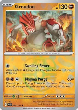 Groudon (Master Ball Pattern) - SV Prismatic Evolutions Holofoil