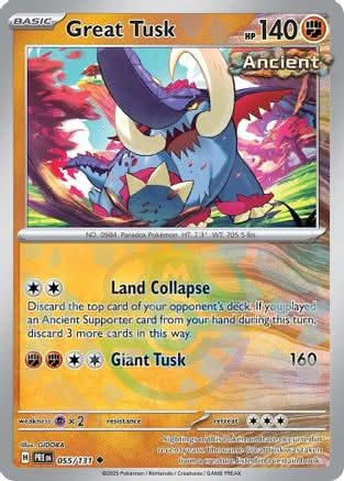 Great Tusk (Master Ball Pattern) - SV Prismatic Evolutions Holofoil