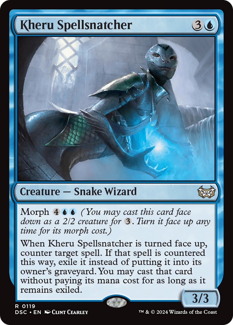 Kheru Spellsnatcher (DSC-119) - Duskmourn: House of Horror Commander - Poke-Collect