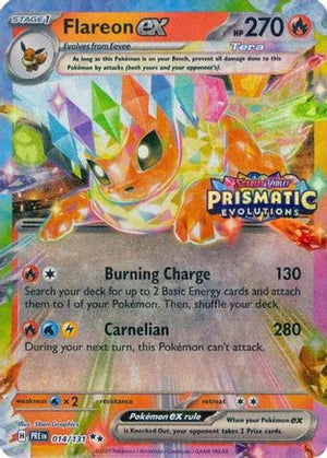 Flareon ex - 014/131 (Prismatic Evolutions Stamp) 14 - Miscellaneous Cards & Products Holofoil - Poke-Collect
