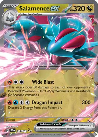 Salamence ex - 114/159 114 - SV09 Journey Together Holofoil - Poke-Collect