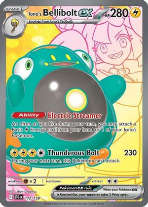 Iono's Bellibolt ex - 172/159 172 - SV09 Journey Together Holofoil - Poke-Collect