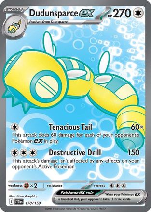 Dudunsparce ex - 178/159 178 - SV09 Journey Together Holofoil - Poke-Collect