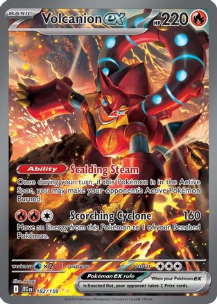 Volcanion ex - 182/159 182 - SV09 Journey Together Holofoil - Poke-Collect
