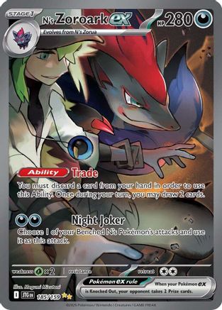N's Zoroark ex - 185/159 185 - SV09 Journey Together Holofoil - Poke-Collect