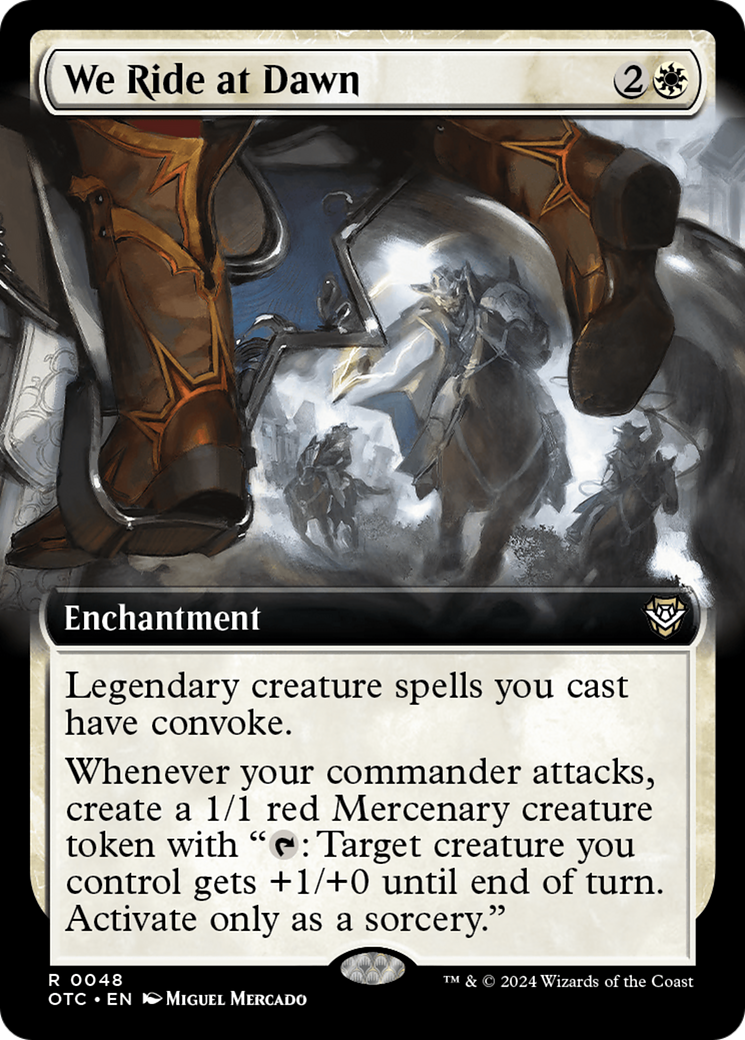 We Ride at Dawn (OTC-048) - Outlaws of Thunder Junction Commander: (Extended Art) - Poke-Collect