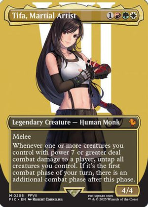Tifa, Martial Artist (Borderless) (FIC-206) - Commander: FINAL FANTASY Foil - Poke-Collect