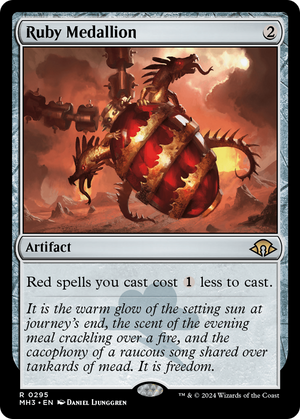 Ruby Medallion (MH3-295) - Modern Horizons 3 - Poke-Collect