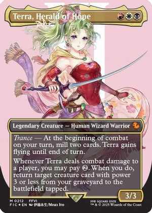 Terra, Herald of Hope (Borderless) (Surge Foil) (FIC-212) - Commander: FINAL FANTASY Foil - Poke-Collect