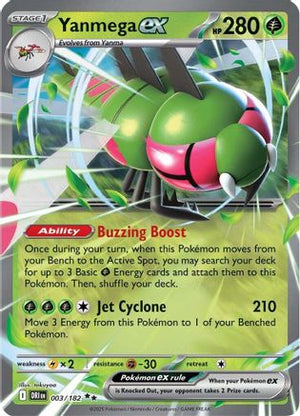 Yanmega ex - 003/182 3 - SV10 Destined Rivals Holofoil - Poke-Collect