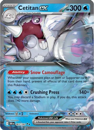 Cetitan ex - 065/182 65 - SV10 Destined Rivals Holofoil - Poke-Collect
