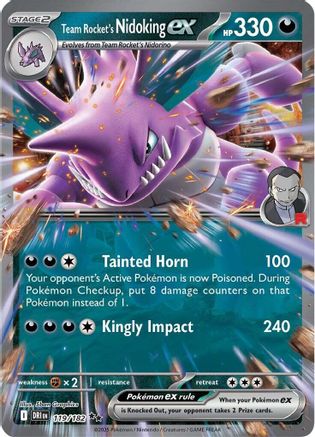 Team Rocket's Nidoking ex - 119/182 119 - SV10 Destined Rivals Holofoil - Poke-Collect