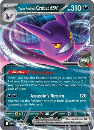 Team Rocket's Crobat ex - 122/182 122 - SV10 Destined Rivals Holofoil - Poke-Collect