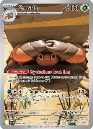 Crustle - 186/182 186 - SV10 Destined Rivals Holofoil - Poke-Collect