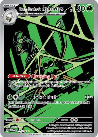 Team Rocket's Spidops - 187/182 187 - SV10 Destined Rivals Holofoil - Poke-Collect