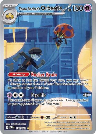 Team Rocket's Orbeetle - 198/182 198 - SV10 Destined Rivals Holofoil - Poke-Collect