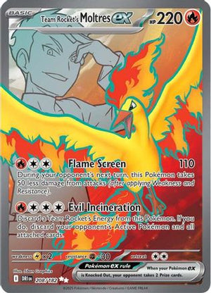 Team Rocket's Moltres ex - 208/182 208 - SV10 Destined Rivals Holofoil - Poke-Collect