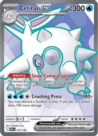Cetitan ex - 210/182 210 - SV10 Destined Rivals Holofoil - Poke-Collect