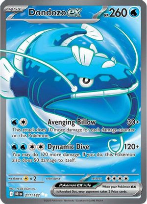Dondozo ex - 211/182 211 - SV10 Destined Rivals Holofoil - Poke-Collect