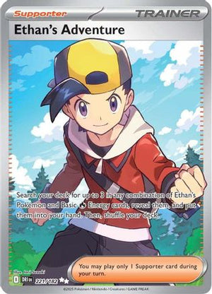 Ethan's Adventure - 221/182 221 - SV10 Destined Rivals Holofoil - Poke-Collect