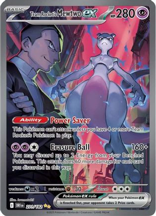 Team Rocket's Mewtwo ex - 231/182 231 - SV10 Destined Rivals Holofoil - Poke-Collect