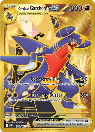 Cynthia's Garchomp ex - 241/182 241 - SV10 Destined Rivals Holofoil - Poke-Collect