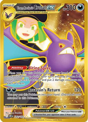 Team Rocket's Crobat ex - 242/182 242 - SV10 Destined Rivals Holofoil - Poke-Collect