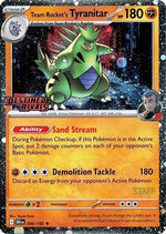 Team Rocket's Tyranitar (Prerelease) [Staff] 96 - Miscellaneous Cards & Products Holofoil - Poke-Collect